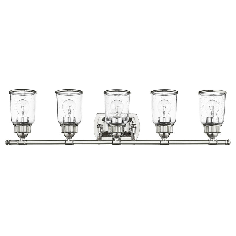 Livex Lighting 10515-05 Five Light Bath Vanity, Polished Chrome