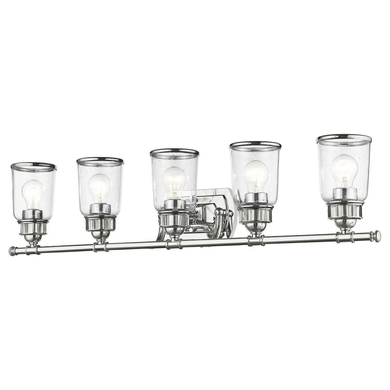 Livex Lighting 10515-05 Five Light Bath Vanity, Polished Chrome
