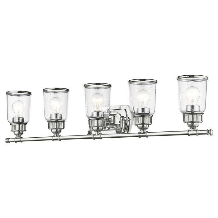 Livex Lighting 10515-05 Five Light Bath Vanity, Polished Chrome