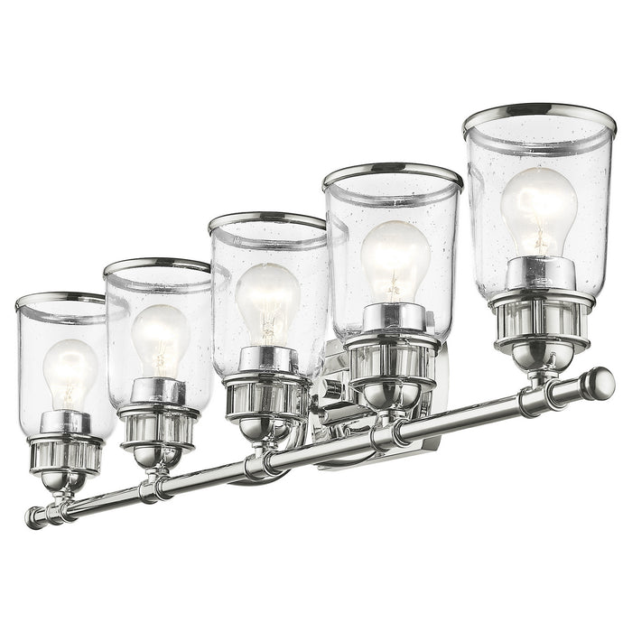 Livex Lighting 10515-05 Five Light Bath Vanity, Polished Chrome