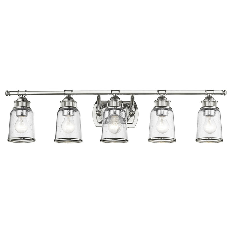 Livex Lighting 10515-05 Five Light Bath Vanity, Polished Chrome