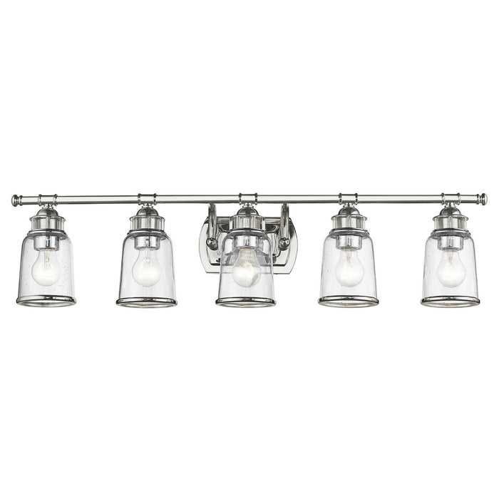 Livex Lighting 10515-05 Five Light Bath Vanity, Polished Chrome