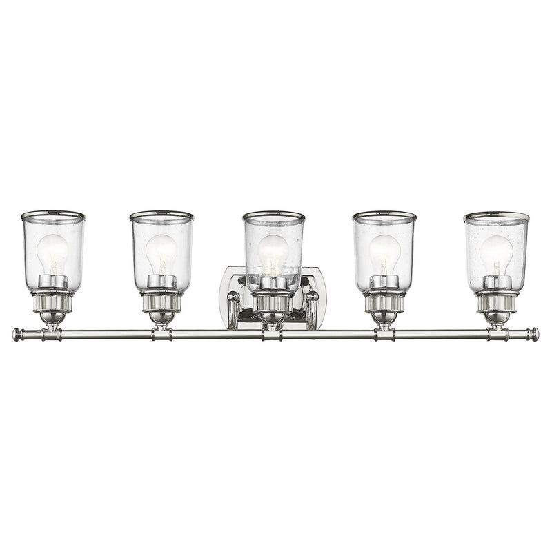 Livex Lighting 10515-05 Five Light Bath Vanity, Polished Chrome