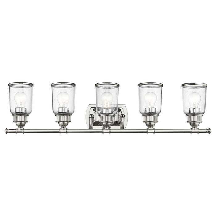 Livex Lighting 10515-05 Five Light Bath Vanity, Polished Chrome