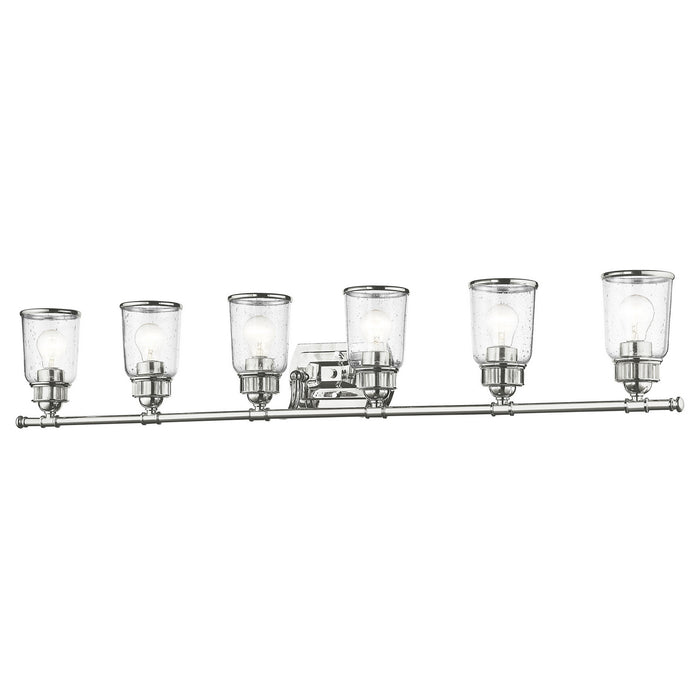 Livex Lighting 10516-05 Six Light Bath Vanity, Polished Chrome
