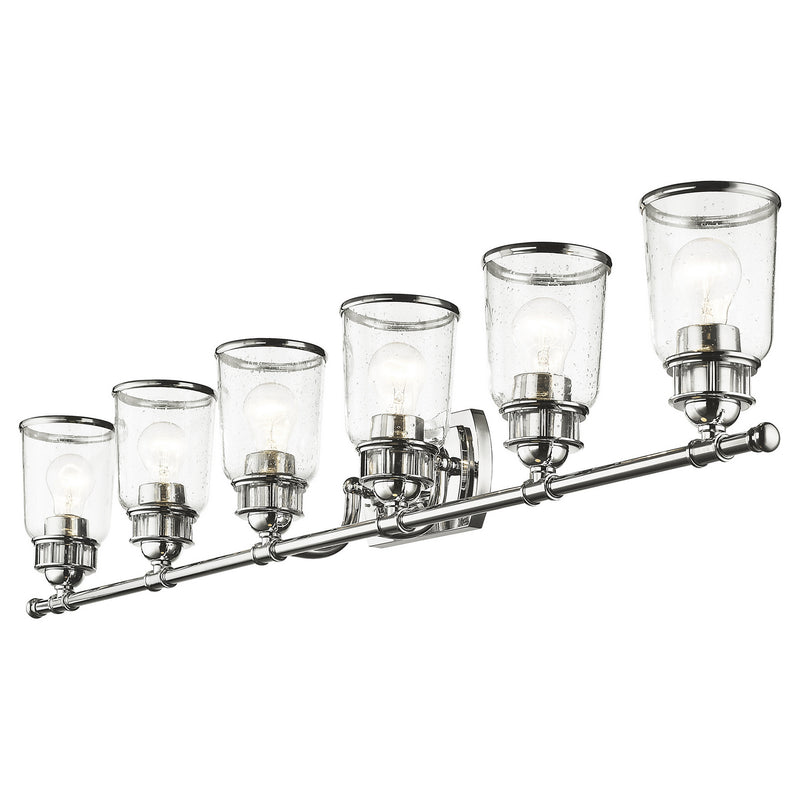 Livex Lighting 10516-05 Six Light Bath Vanity, Polished Chrome