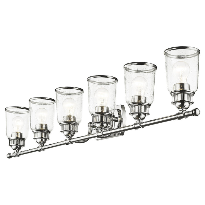 Livex Lighting 10516-05 Six Light Bath Vanity, Polished Chrome