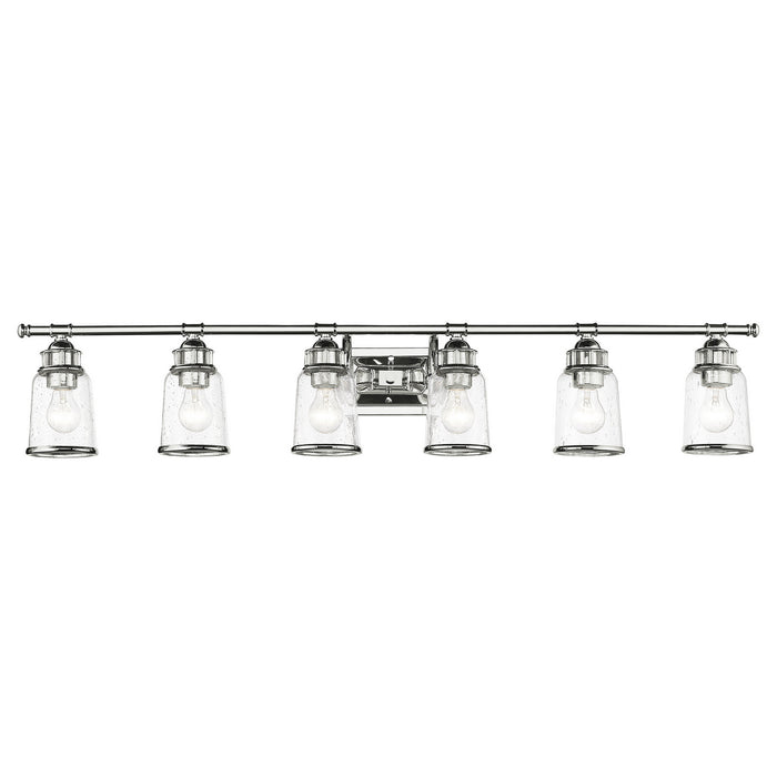 Livex Lighting 10516-05 Six Light Bath Vanity, Polished Chrome