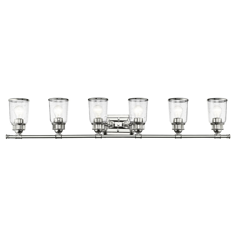 Livex Lighting 10516-05 Six Light Bath Vanity, Polished Chrome