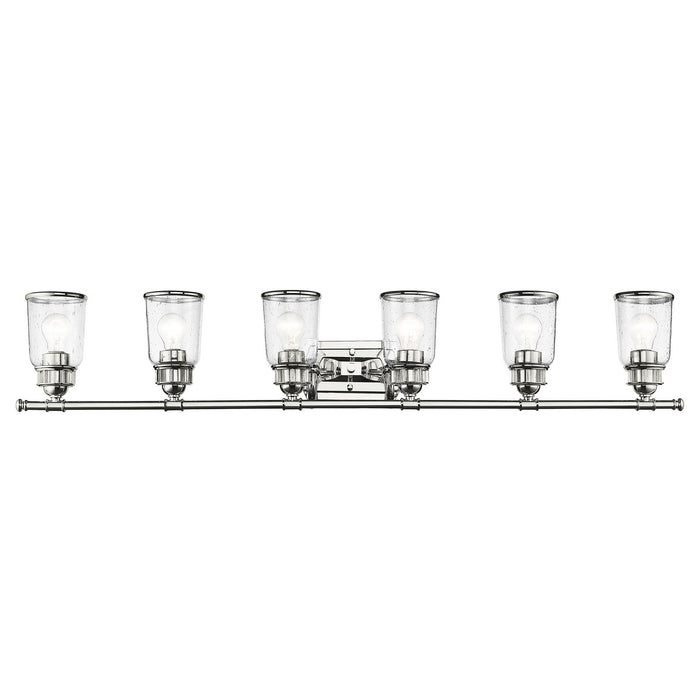 Livex Lighting 10516-05 Six Light Bath Vanity, Polished Chrome