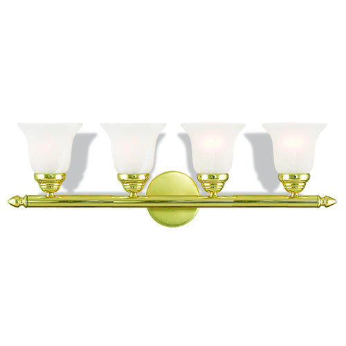 Livex Lighting 1064-02 Four Light Bath Vanity, Polished Brass