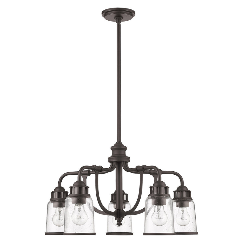 Livex Lighting 40025-07 Five Light Chandelier, Bronze
