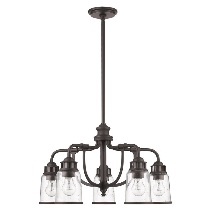 Livex Lighting 40025-07 Five Light Chandelier, Bronze