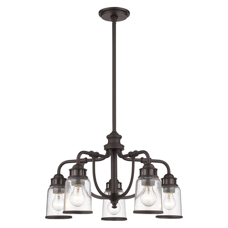 Livex Lighting 40025-07 Five Light Chandelier, Bronze
