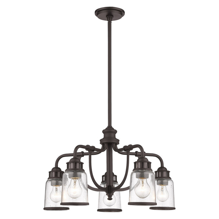 Livex Lighting 40025-07 Five Light Chandelier, Bronze