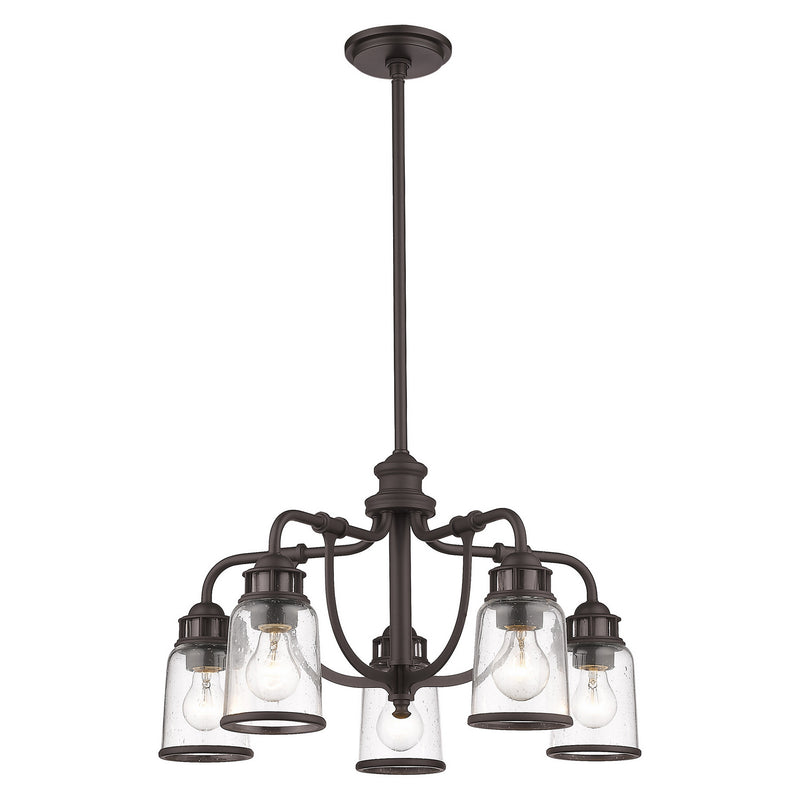 Livex Lighting 40025-07 Five Light Chandelier, Bronze