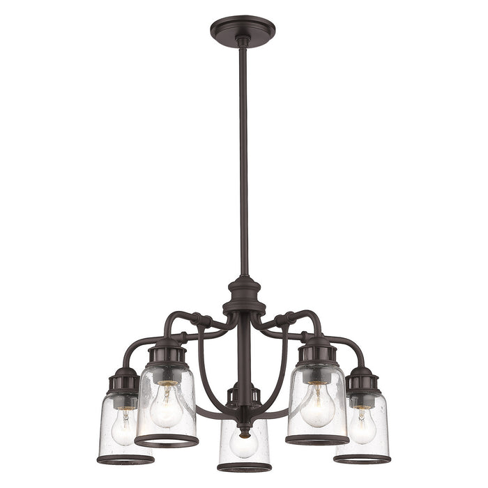 Livex Lighting 40025-07 Five Light Chandelier, Bronze