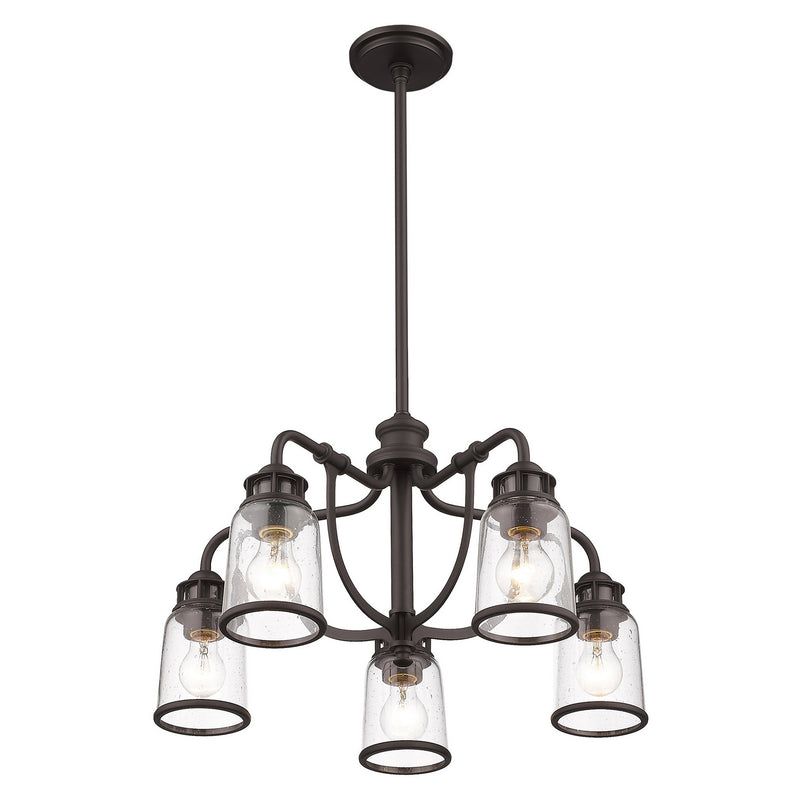 Livex Lighting 40025-07 Five Light Chandelier, Bronze