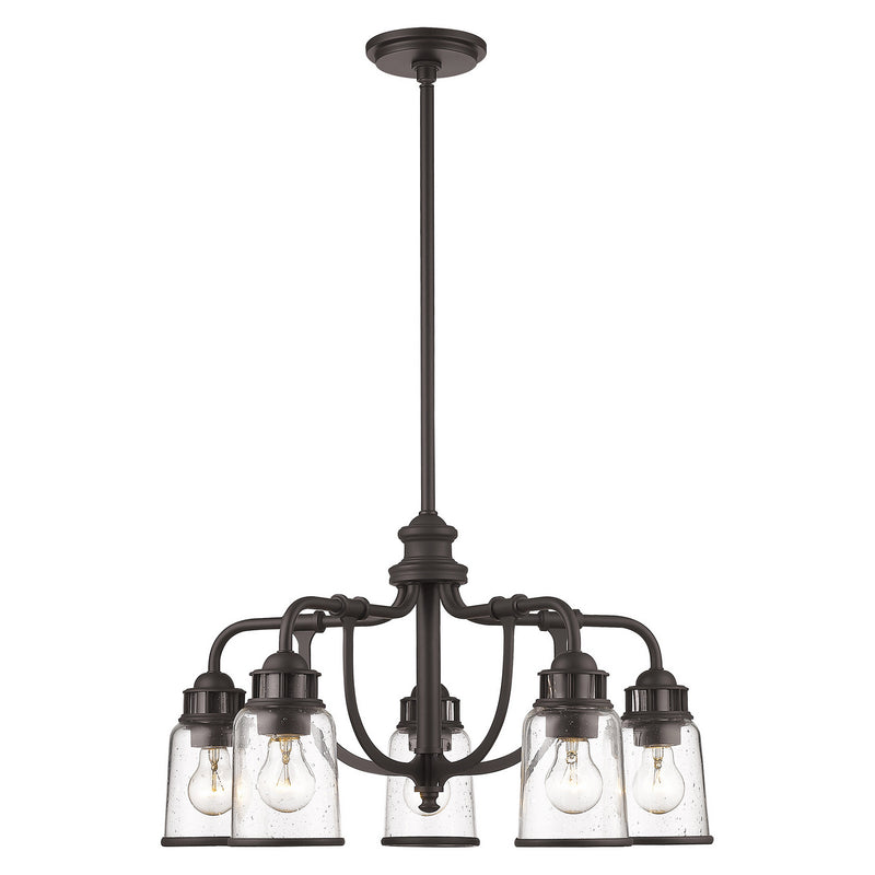 Livex Lighting 40025-07 Five Light Chandelier, Bronze