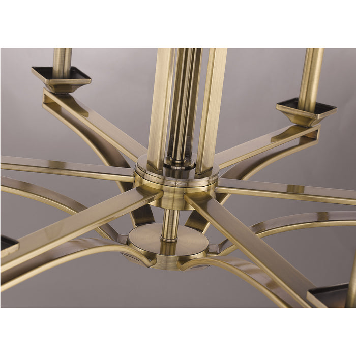 Livex Lighting 40056-01 Six Light Chandelier, Antique Brass