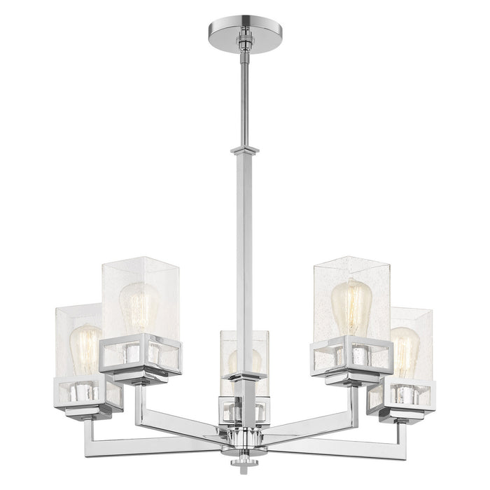 Livex Lighting 40595-05 Five Light Chandelier, Polished Chrome