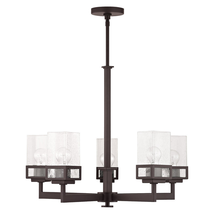 Livex Lighting 40595-07 Five Light Chandelier, Bronze