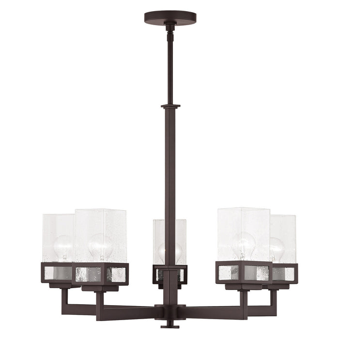 Livex Lighting 40595-07 Five Light Chandelier, Bronze
