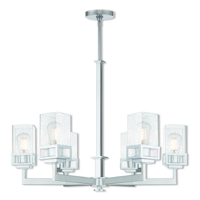 Livex Lighting 40596-05 Six Light Chandelier, Polished Chrome