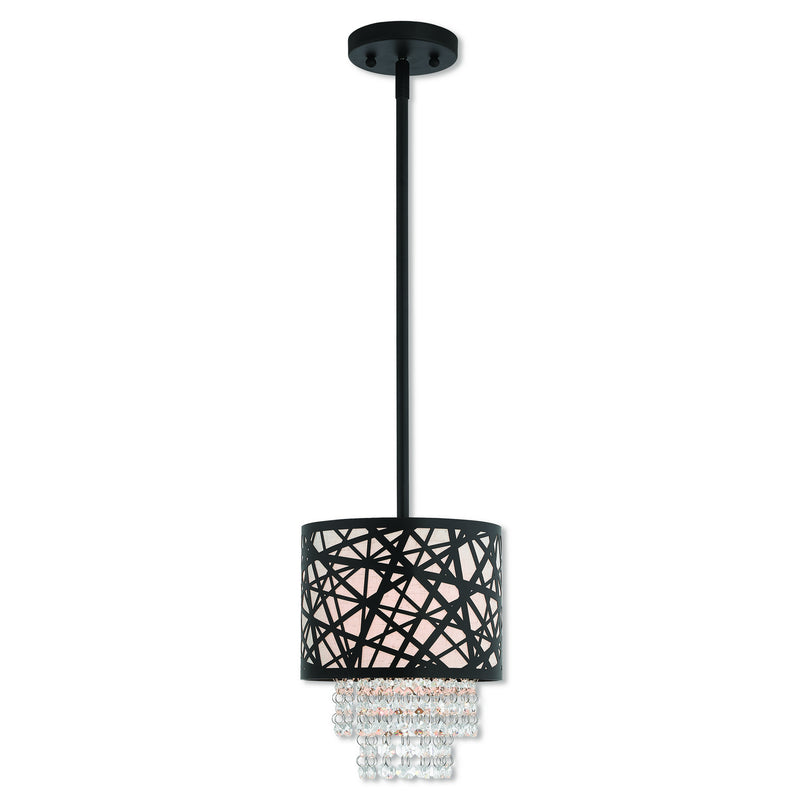 Livex Lighting 40661-07 One Light Mini Pendant, Bronze