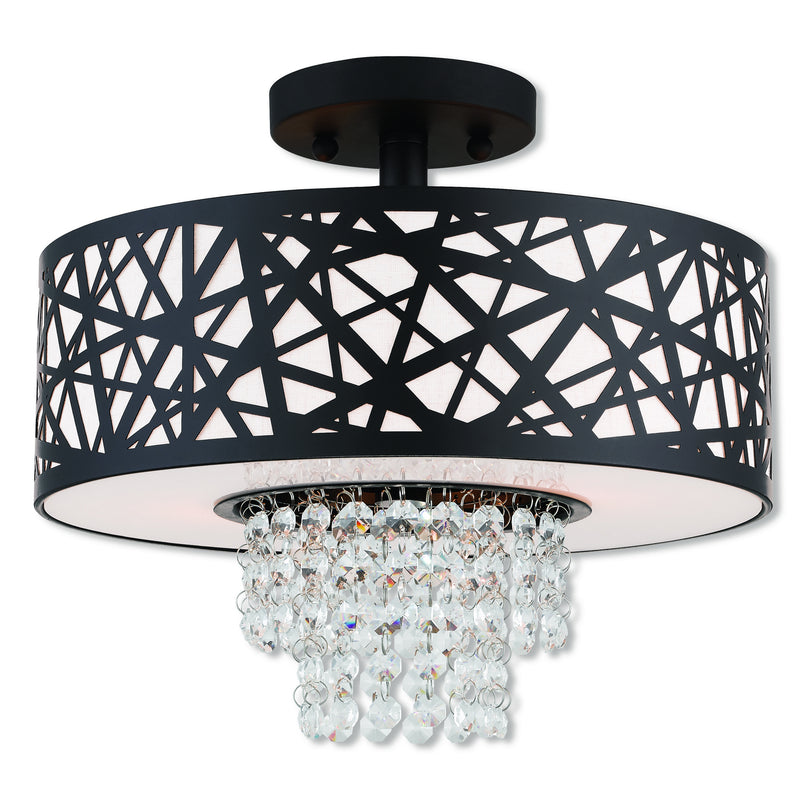 Livex Lighting 40662-07 Two Light Ceiling Mount, Bronze