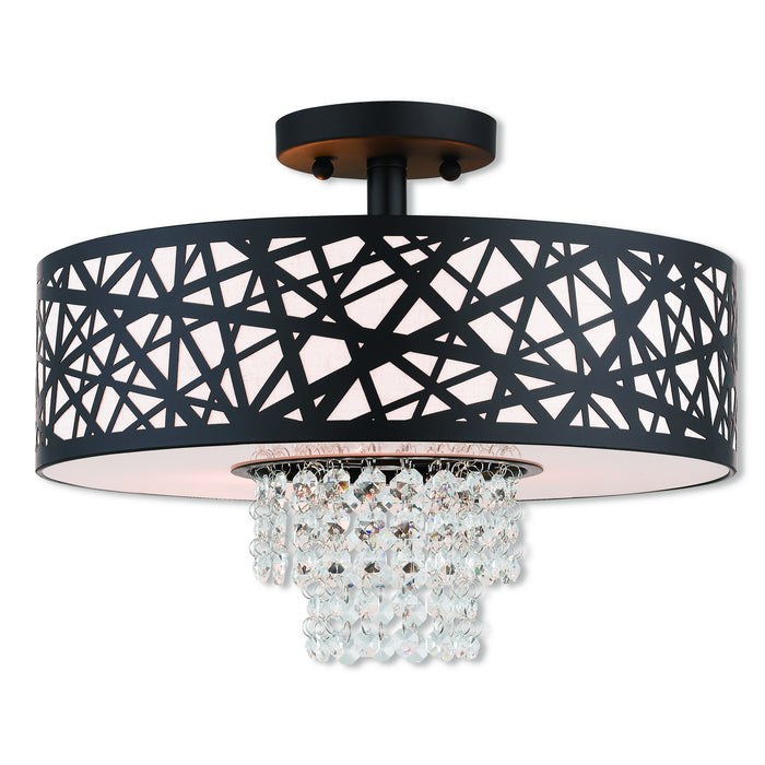 Livex Lighting 40663-07 Three Light Ceiling Mount, Bronze