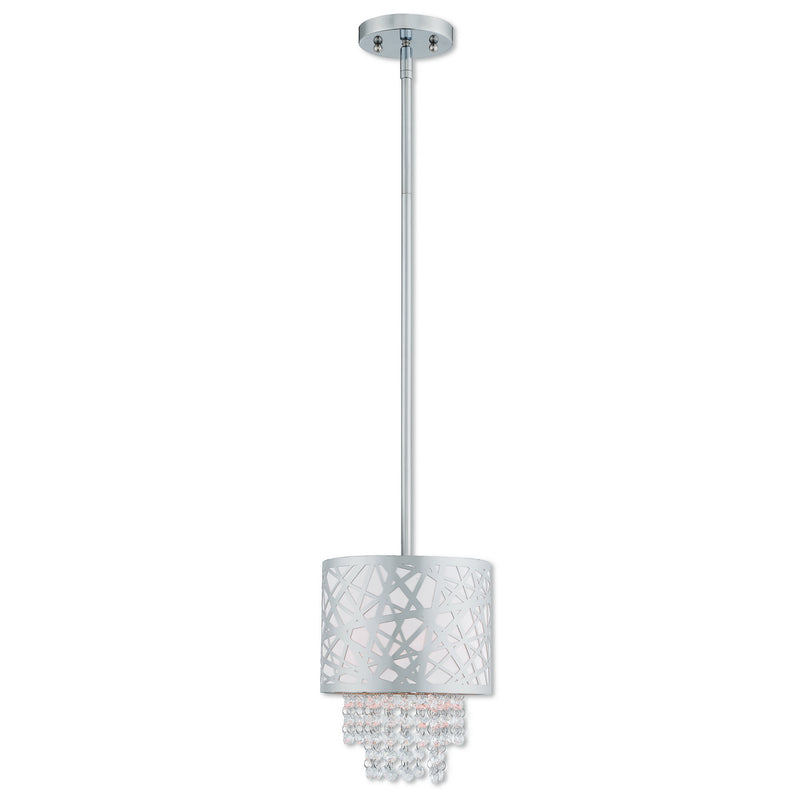 Livex Lighting 40754-05 One Light Mini Pendant, Polished Chrome