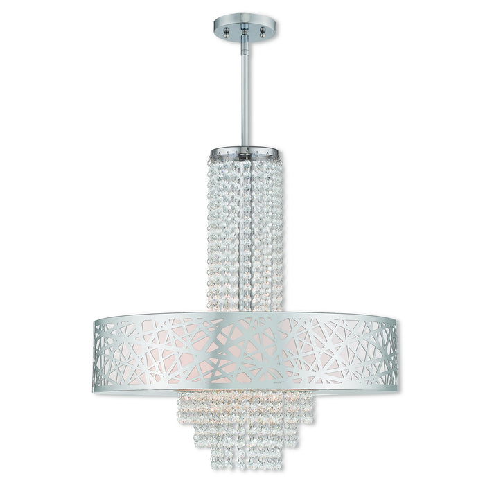 Livex Lighting 40767-05 Five Light Pendant, Polished Chrome
