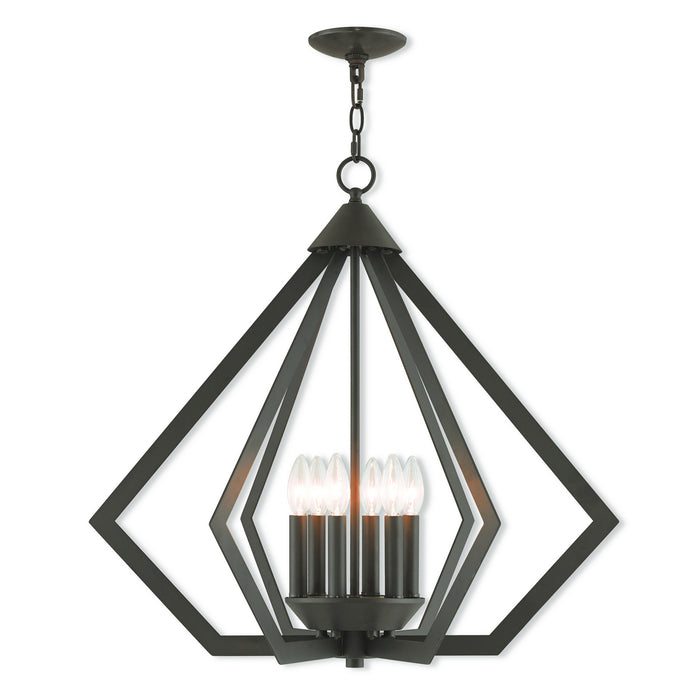 Livex Lighting 40926-07 Six Light Chandelier, Bronze