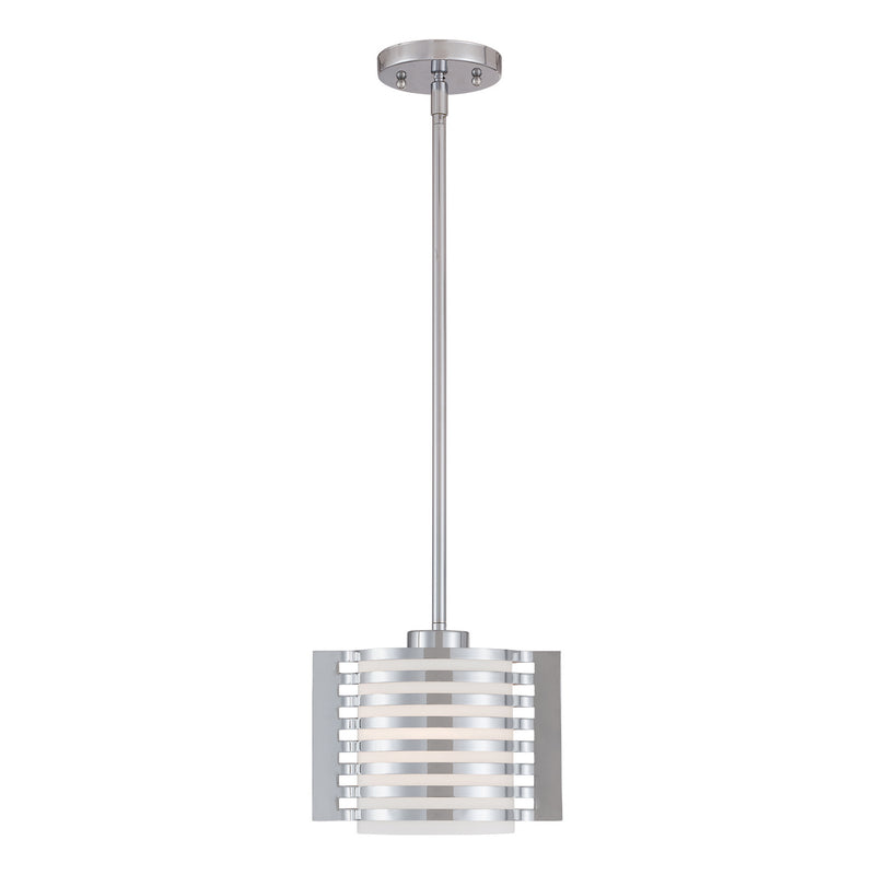 Livex Lighting 41031-05 One Light Mini Pendant, Polished Chrome