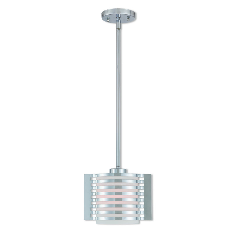 Livex Lighting 41031-05 One Light Mini Pendant, Polished Chrome