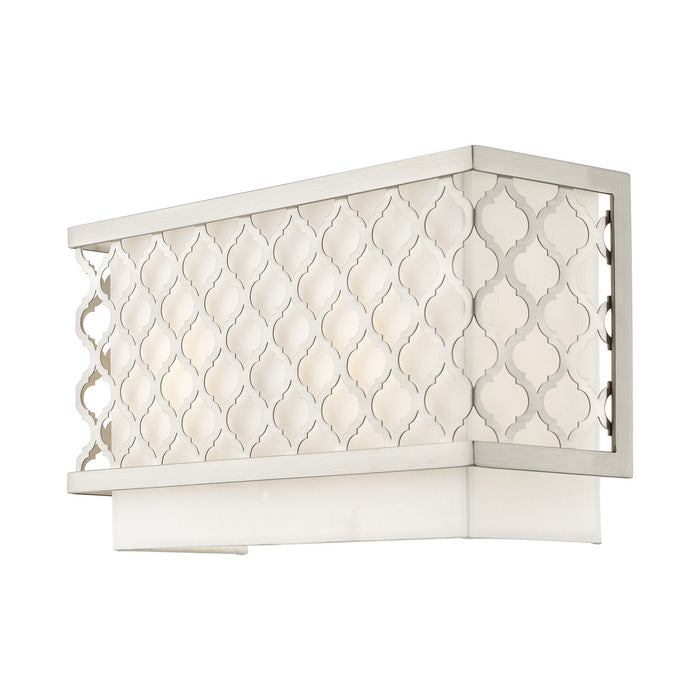 Livex Lighting 41102-91 Two Light Wall Sconce, Brushed Nickel