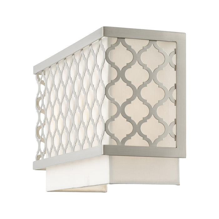 Livex Lighting 41102-91 Two Light Wall Sconce, Brushed Nickel