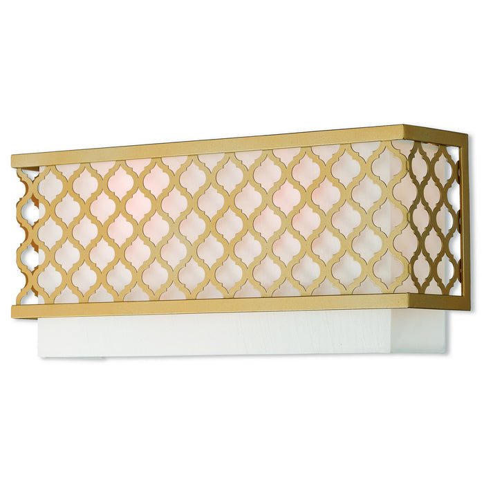 Livex Lighting 41103-33 Two Light Wall Sconce, Soft Gold