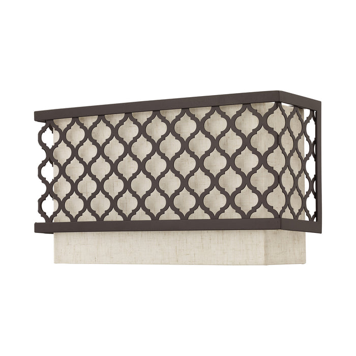 Livex Lighting 41110-92 Two Light Wall Sconce, English Bronze