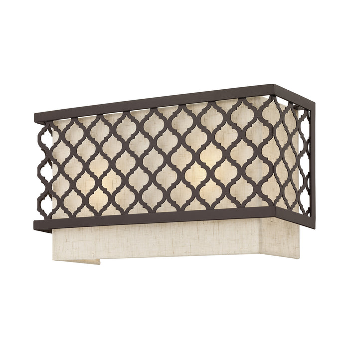 Livex Lighting 41110-92 Two Light Wall Sconce, English Bronze