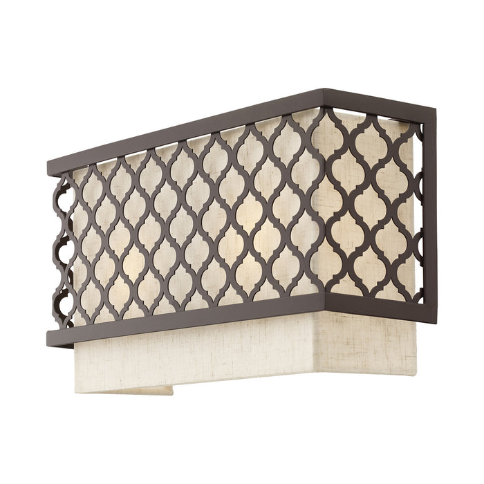 Livex Lighting 41110-92 Two Light Wall Sconce, English Bronze