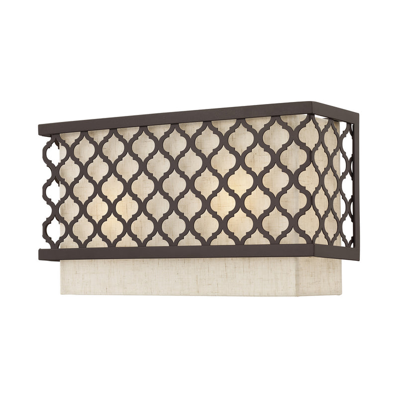 Livex Lighting 41110-92 Two Light Wall Sconce, English Bronze