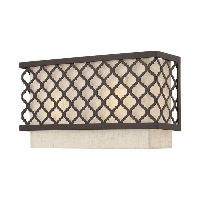 Livex Lighting 41110-92 Two Light Wall Sconce, English Bronze