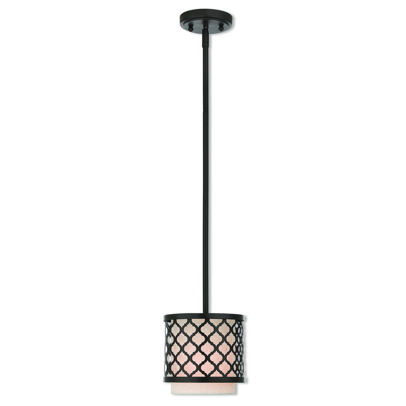 Livex Lighting 41118-92 One Light Mini Pendant, English Bronze