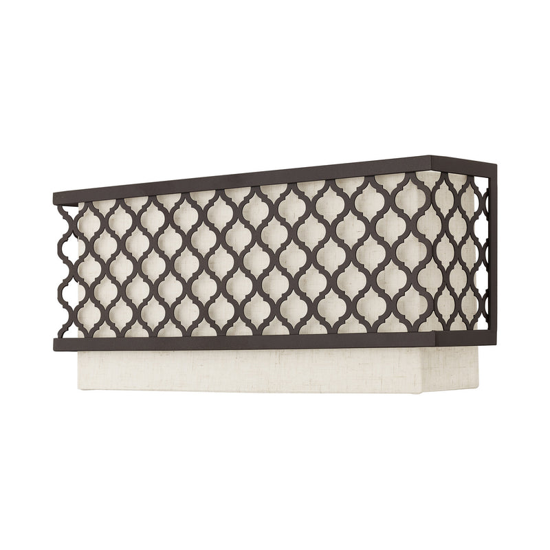Livex Lighting 41119-92 Two Light Wall Sconce, English Bronze