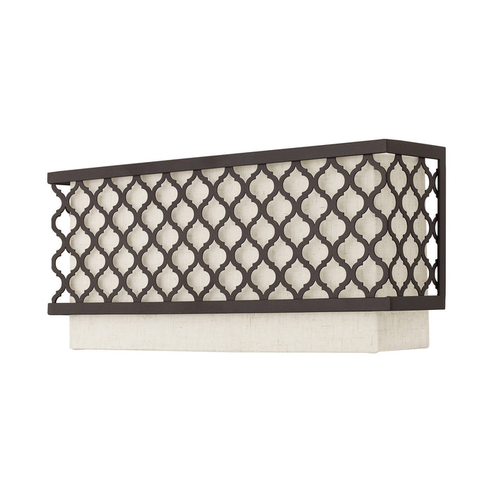 Livex Lighting 41119-92 Two Light Wall Sconce, English Bronze