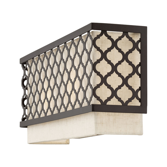 Livex Lighting 41119-92 Two Light Wall Sconce, English Bronze