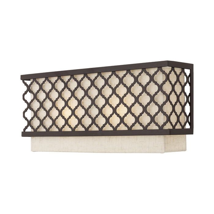 Livex Lighting 41119-92 Two Light Wall Sconce, English Bronze