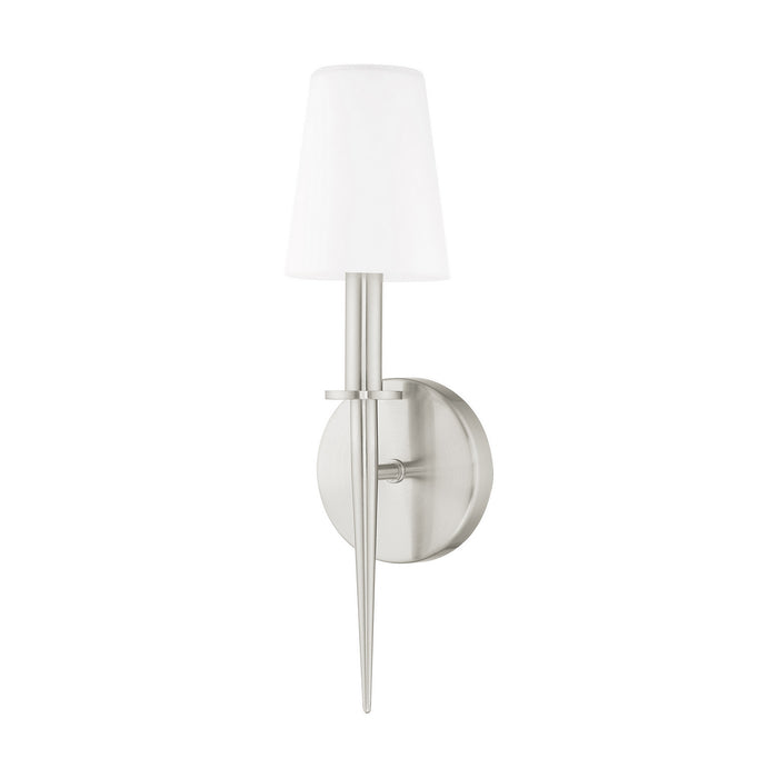 Livex Lighting 41692-91 One Light Wall Sconce, Brushed Nickel